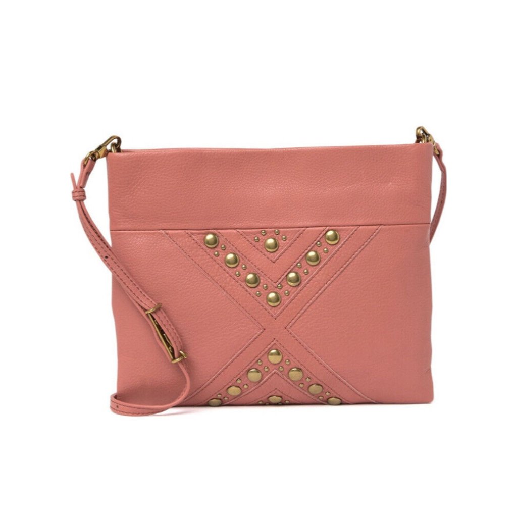 Nwt The Sak Collective Tomboy Convertible Leather Crossbody/ Clutch W/ Studs